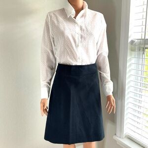 BANANA REPUBLIC blouse and skirt Duo White Black Sz M Sz 6